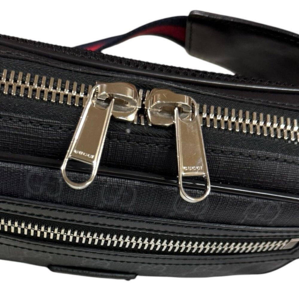Gucci Sherry Body Bag GG Supreme Canvas Black - Picture 10 of 10